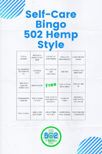 Self Care Bingo 502 Hemp Style - Image