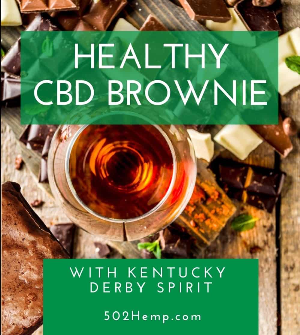 Healthy CBD Brownie with Kentucky Derby Spirit