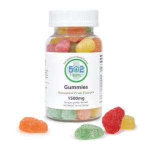 502 Full Spectrum CBD Gummies – 1500mg, 60 count – 25mgs per
