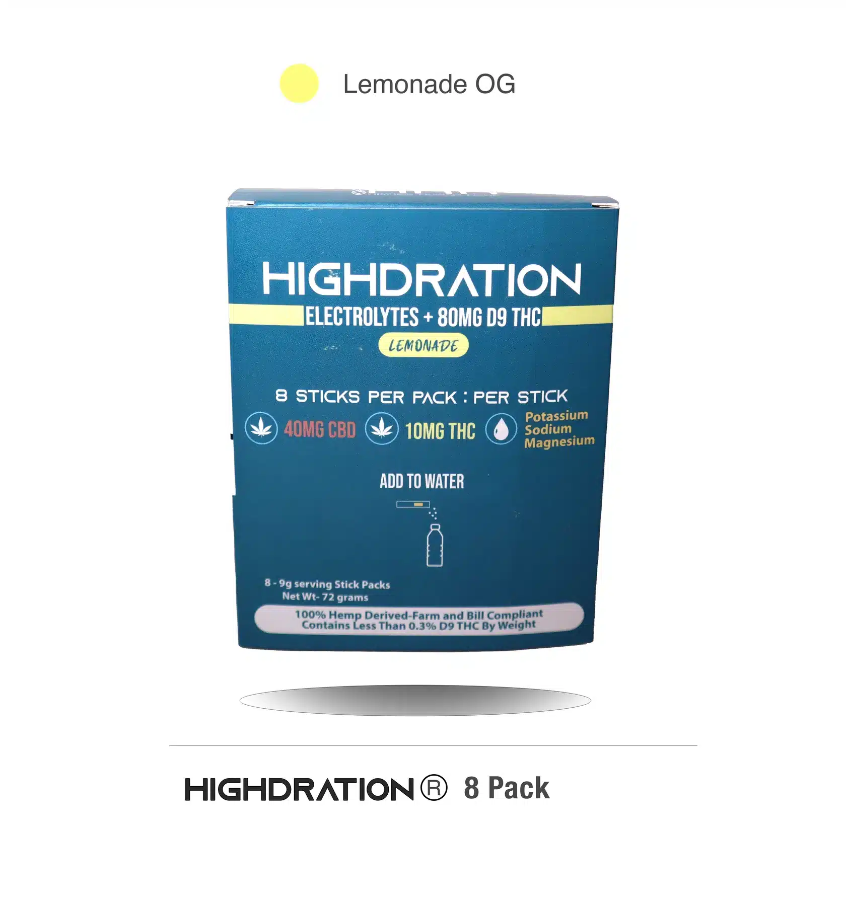 Highdration Electrolytes+THC Drink Powder