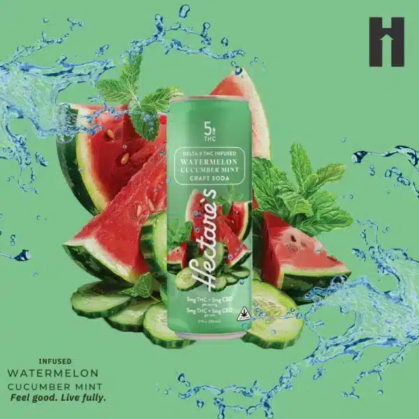 Hectare's Watermelon Cucumber Mint Craft Soda