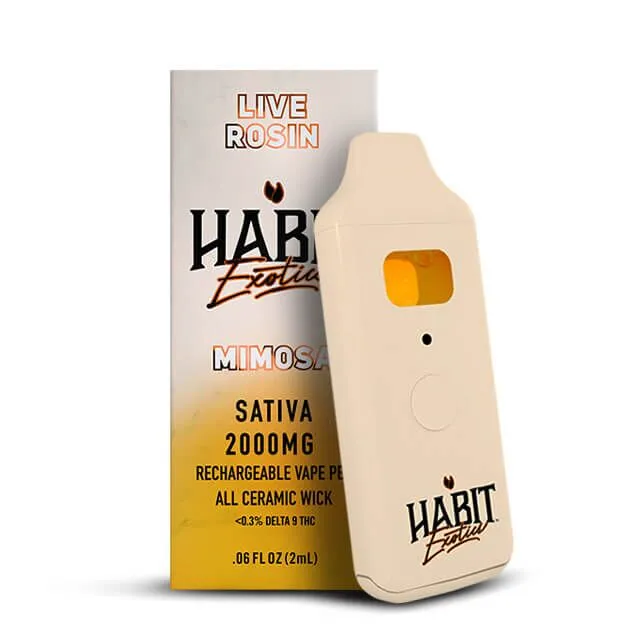 Habit Live Rosin Exotics 2G THCA Disposable Vape - Image 3