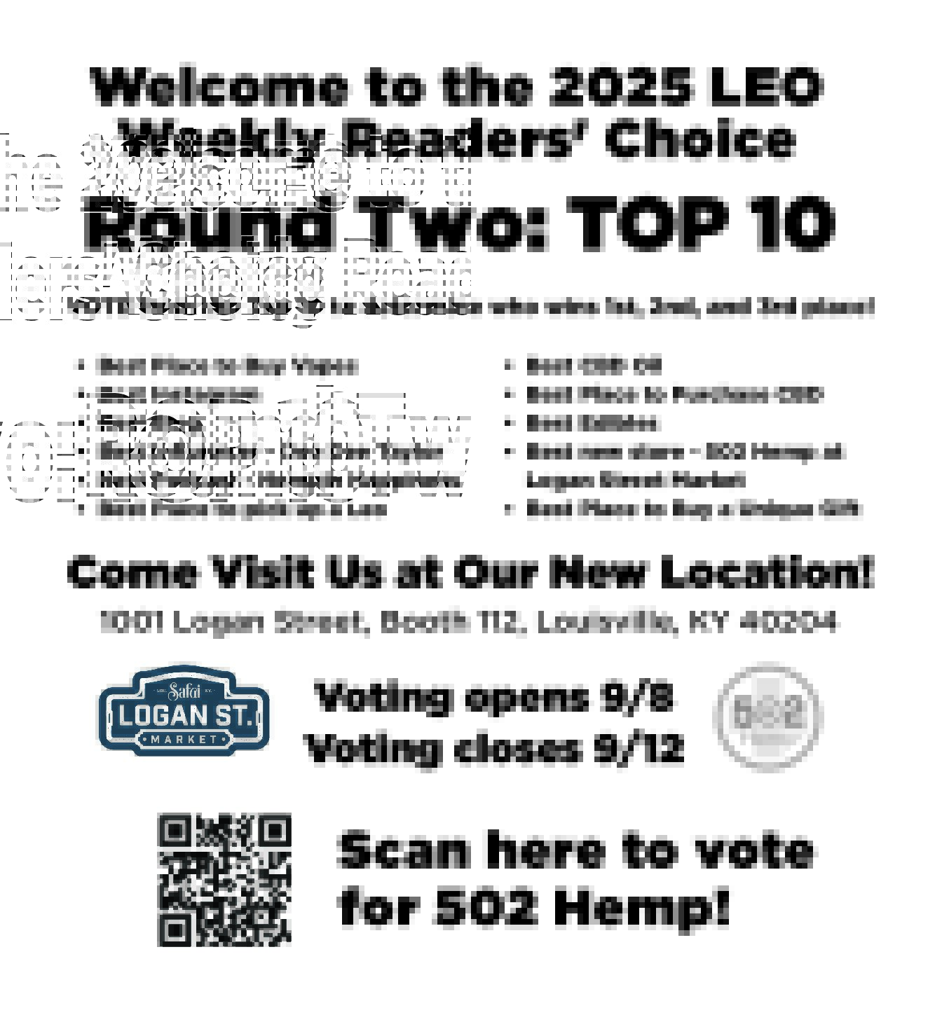 502 Hemp Needs Your Vote