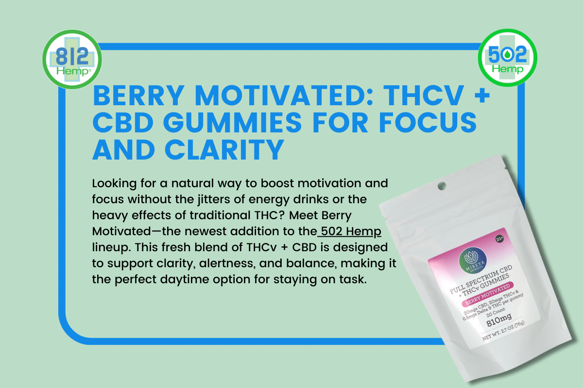 Berry Motivated: THCv + CBD Gummies for Focus and Clarity