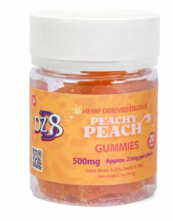DZD8 Peachy Peach Gummies
