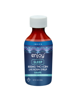 Enjoy Hemp 800mg Live Rosin Delta 9 + CBN Sleep Syrup