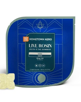 Hometown Hero Live Rosin 25mg Delta 9 Gummies