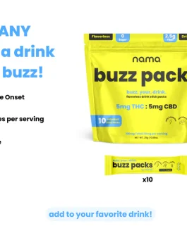 Nama Buzz Packs 5mg THC 5mg CBD 10-Count